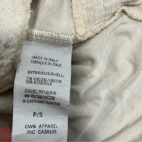 Blue and white polka dot sheer blouse with sequins - Picture 9 of 9